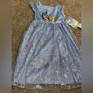 Girls Bluey & Bingo PJ Costume Dress - Bluey